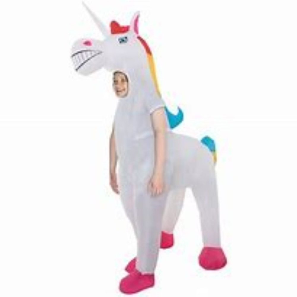 Kids Giant Inflatable Unicorn Costume Child One Size by Morph Costumes Unisex